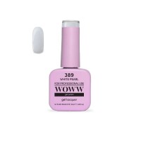 Ημιμόνιμο Βερνίκι New Woww Cosmetics 10ml White Pearl - 389